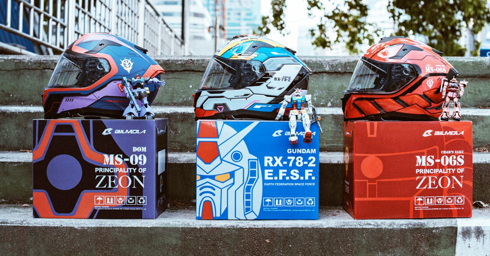 หมวกกันน็อก BILMOLA ส่งลายใหม่เอาใจสาวก GUNDAM 1 หมวกกันน็อก BILMOLA ส่งลายใหม่เอาใจสาวก GUNDAM
