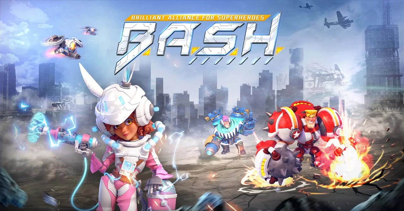 B.A.S.H. เกมมือถือ RPG ก่อตั้งองค์กร 3 กลุ่มเพื่อกอบกู้โลกที่ล่มสลาย