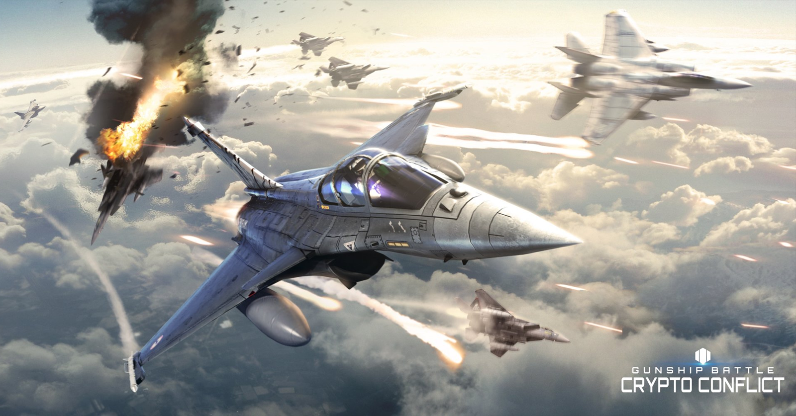 Gunship Battle: Crypto Conflict เปิดให้บริการแล้ววันนี้ 1 Gunship Battle: Crypto Conflict เกม P2E Blockchain แนวยานรบจากค่าย Joycity