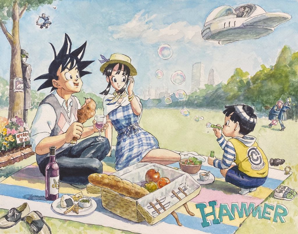 รวมผลงาน Fanart วาดภาพด้วยสีน้ำจากการ์ตูนเรื่อง Dragon Ball Z