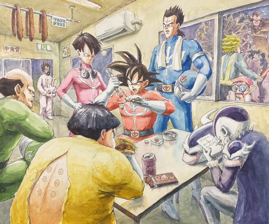 รวมผลงาน Fanart วาดภาพด้วยสีน้ำจากการ์ตูนเรื่อง Dragon Ball Z