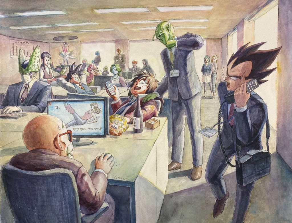 รวมผลงาน Fanart วาดภาพด้วยสีน้ำจากการ์ตูนเรื่อง Dragon Ball Z
