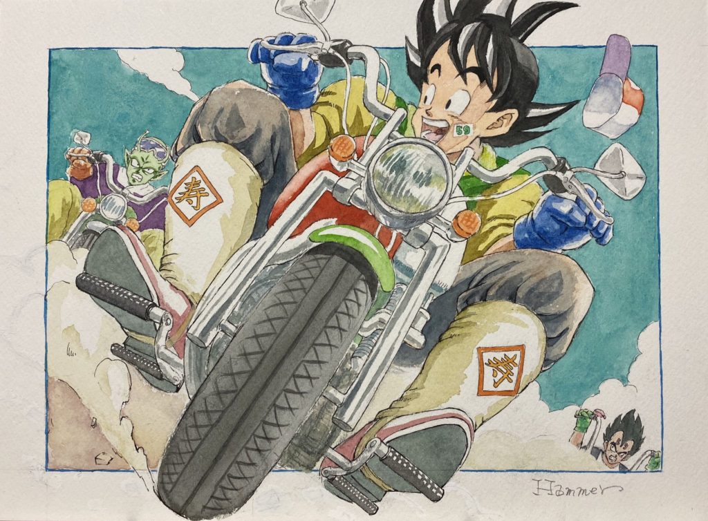 รวมผลงาน Fanart วาดภาพด้วยสีน้ำจากการ์ตูนเรื่อง Dragon Ball Z