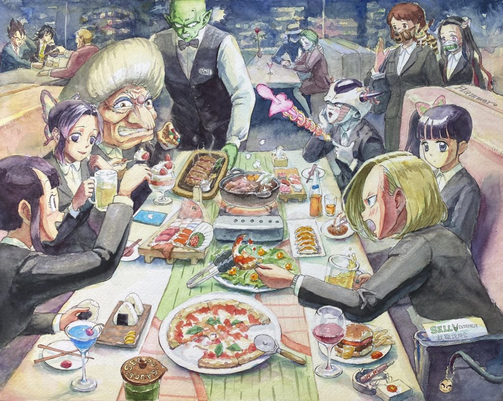 รวมผลงาน Fanart วาดภาพด้วยสีน้ำจากการ์ตูนเรื่อง Dragon Ball Z