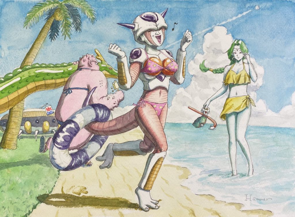 รวมผลงาน Fanart วาดภาพด้วยสีน้ำจากการ์ตูนเรื่อง Dragon Ball Z