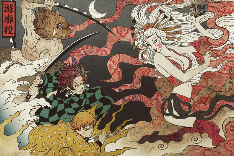 รวมภาพการ์ตูนลายเส้นสไตล์ Ukiyo-e (อูกิโยะ) จากฝีมือศิลปินชาวไต้หวัน 2 รวมภาพการ์ตูนลายเส้นสไตล์ Ukiyo-e (อูกิโยะ) จากฝีมือศิลปินชาวไต้หวัน