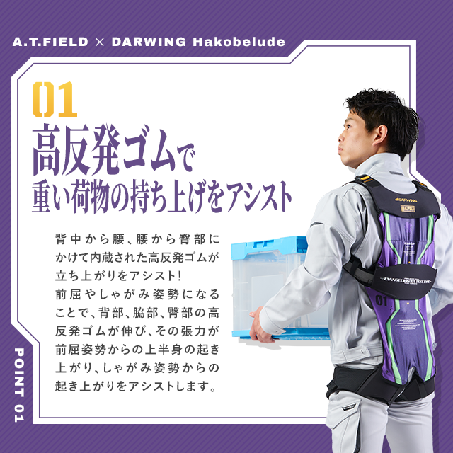 เสื้อพยุงหลังอุปกรณ์เสริมพลังแห่ง Evangelion