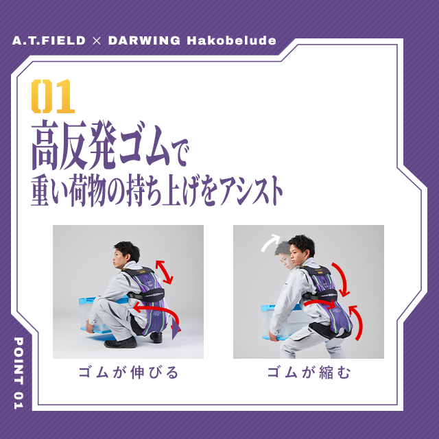 เสื้อพยุงหลังอุปกรณ์เสริมพลังแห่ง Evangelion