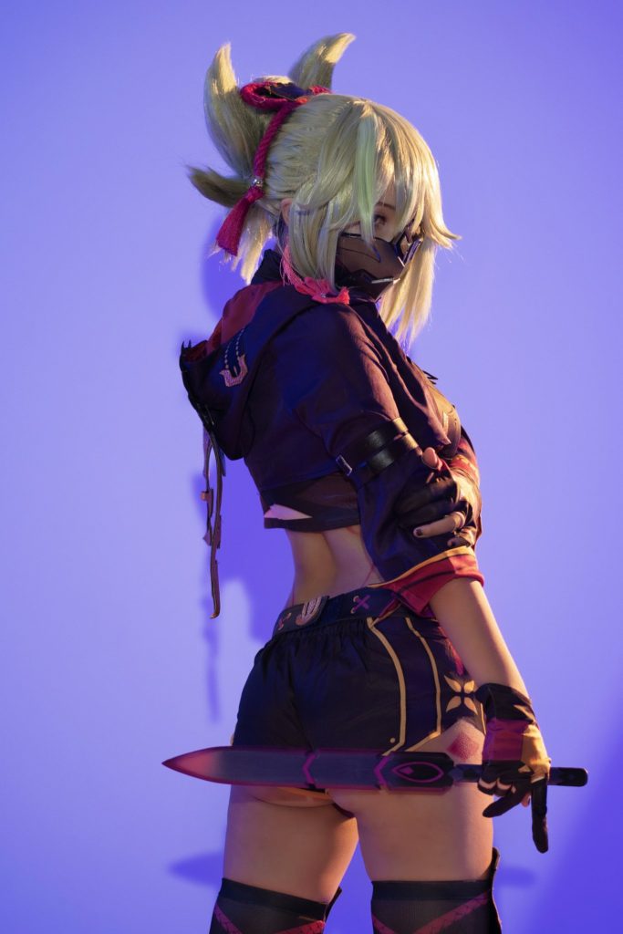 สาวสิงคโปร์แปลงโฉมเป็น Shinobu นินจาสาวจาก Genshin Impact 4 สาวสิงคโปร์แปลงโฉมเป็น Shinobu นินจาสาวจาก Genshin Impact