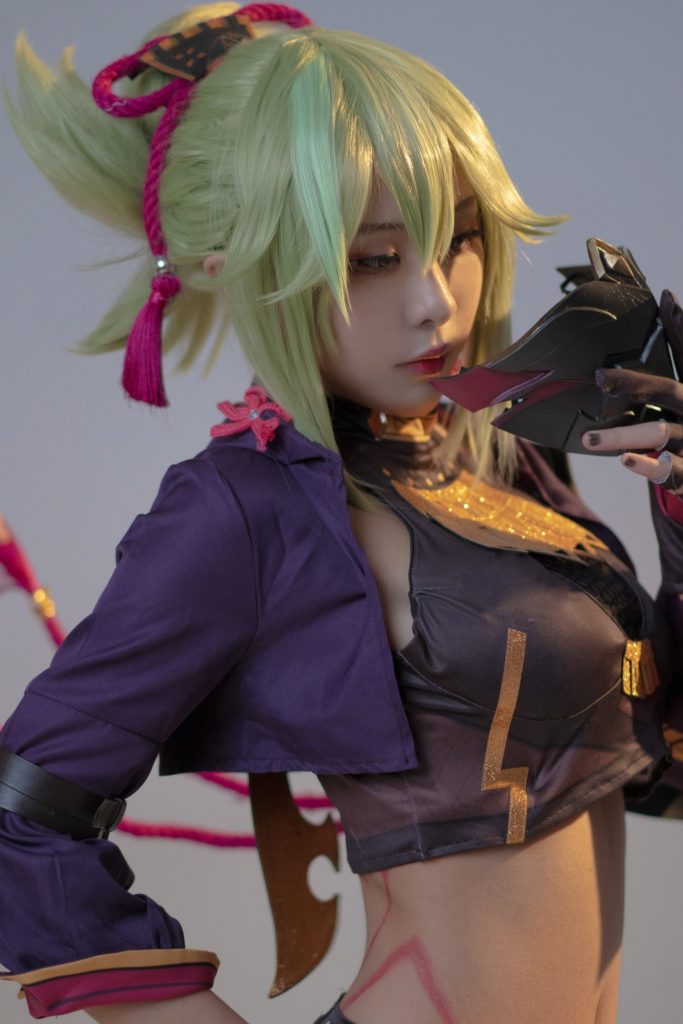 สาวสิงคโปร์แปลงโฉมเป็น Shinobu นินจาสาวจาก Genshin Impact 2 สาวสิงคโปร์แปลงโฉมเป็น Shinobu นินจาสาวจาก Genshin Impact