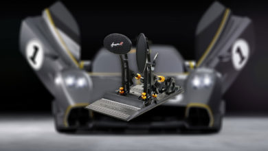 สุดจัด Asetek SimSports™ Pagani Huayra R Sim Racing ชุดแป้นเหยียบสำหรับเกมแข่งรถ
