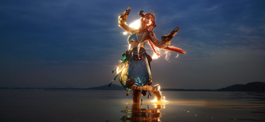 ผลงานคอสเพลย์ Nilou ระบำกลางน้ำจาก Genshin Impact 2 ผลงานคอสเพลย์ Nilou ระบำกลางน้ำจาก Genshin Impact