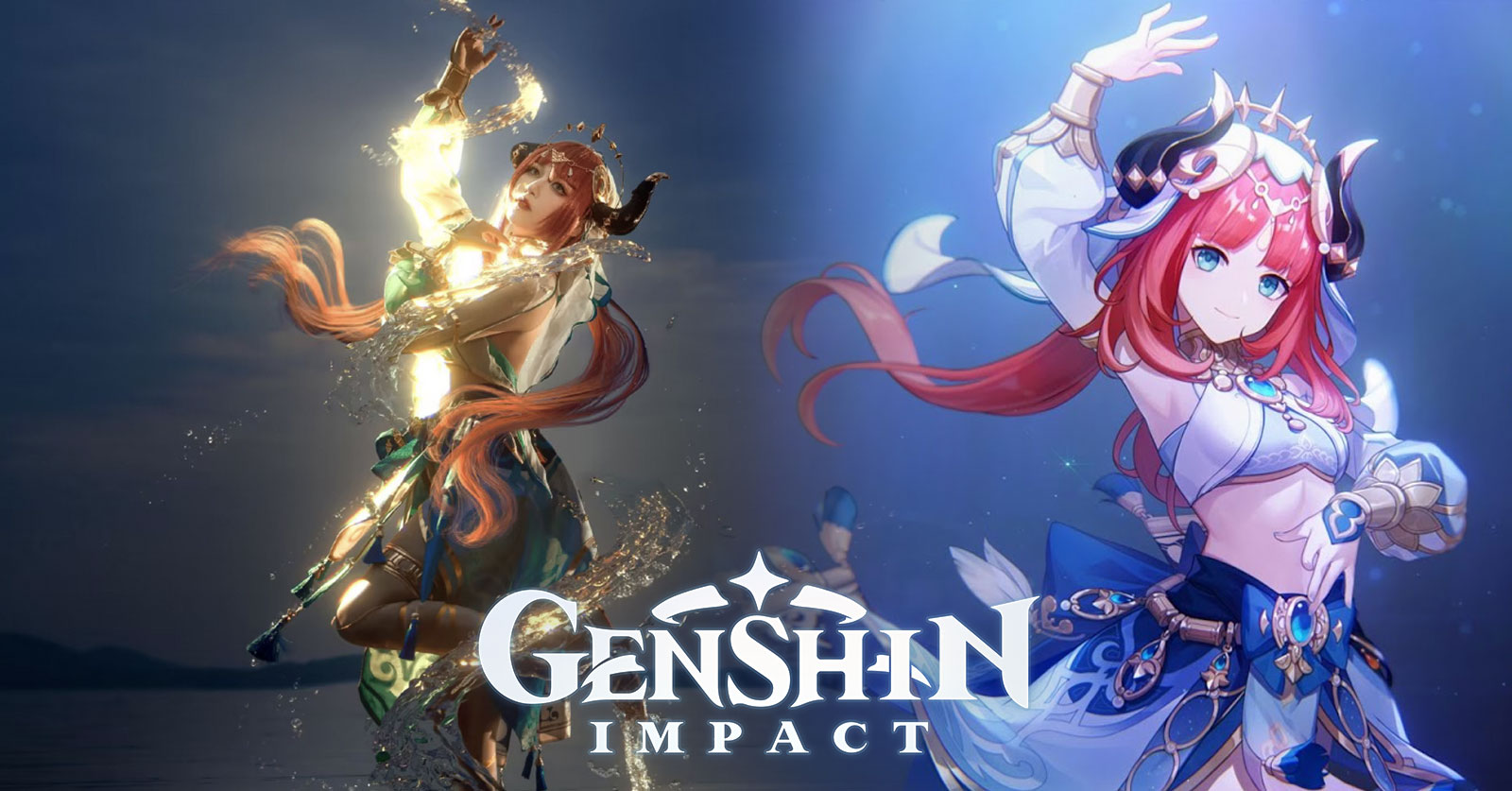 ผลงานคอสเพลย์ Nilou ระบำกลางน้ำจาก Genshin Impact 1 ผลงานคอสเพลย์ Nilou ระบำกลางน้ำจาก Genshin Impact