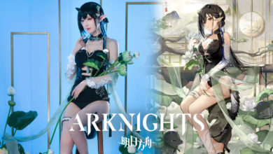 ผลงานการแปลงโฉมเป็น Blacknight จาก Arknights