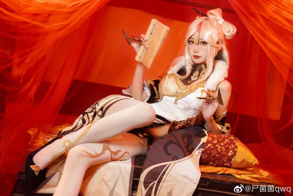 สาวจีนจัดให้ คอสเพลย์ Ningguang แบบอลังการ 6 สาวจีนจัดให้ คอสเพลย์ Ningguang แบบอลังการ