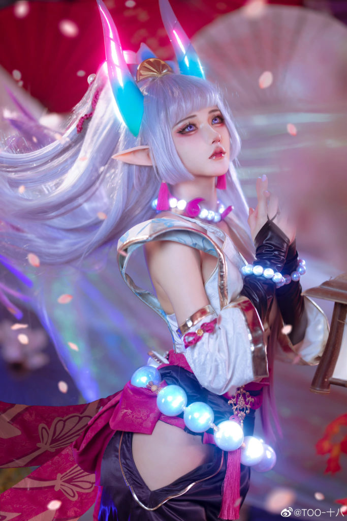 คอสเพลย์ Syndra เวอร์ชั่น Spirit Blossom แบบเว่อวังอลังการ 7 คอสเพลย์ Syndra เวอร์ชั่น Spirit Blossom แบบเว่อวังอลังการ