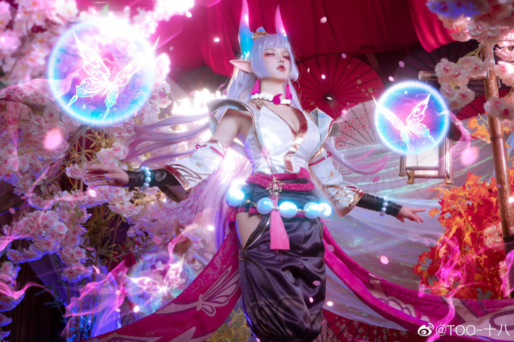 คอสเพลย์ Syndra เวอร์ชั่น Spirit Blossom แบบเว่อวังอลังการ 8 คอสเพลย์ Syndra เวอร์ชั่น Spirit Blossom แบบเว่อวังอลังการ