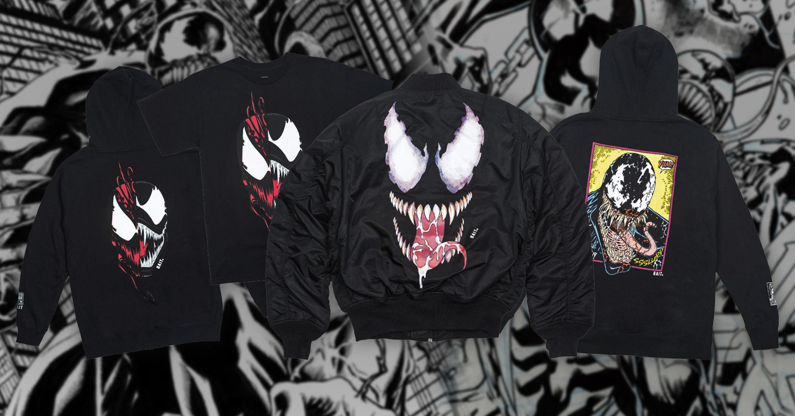 อย่างเข้มคอลเลคชั่นเสื้อ BAIT x MARVEL VENOM 1 อย่างเข้มคอลเลคชั่นเสื้อ BAIT x MARVEL VENOM