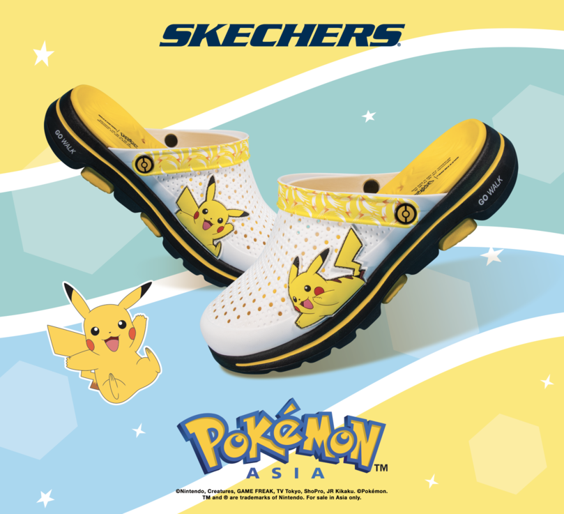 Skechers and Pokemon GOwalk 5™ Pikachu Men White Yellow