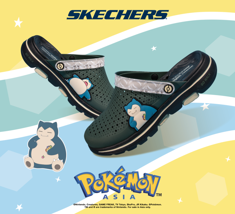 Skechers and Pokemon GOwalk 5™ Snorlax Men Black Green