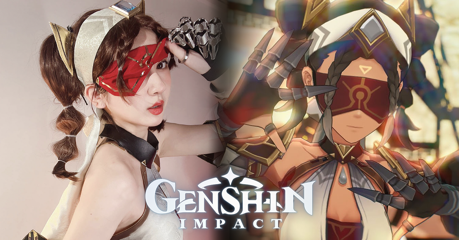 สาวงามแปลงโฉมเป็น Eremite Desert Clearwater จาก Genshin Impact 1 สาวงามแปลงโฉมเป็น Eremite Desert Clearwater จาก Genshin Impact