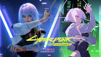 สาวแดนมังกรแปลงโฉมเป็น Lucy จาก Cyberpunk: Edgerunners