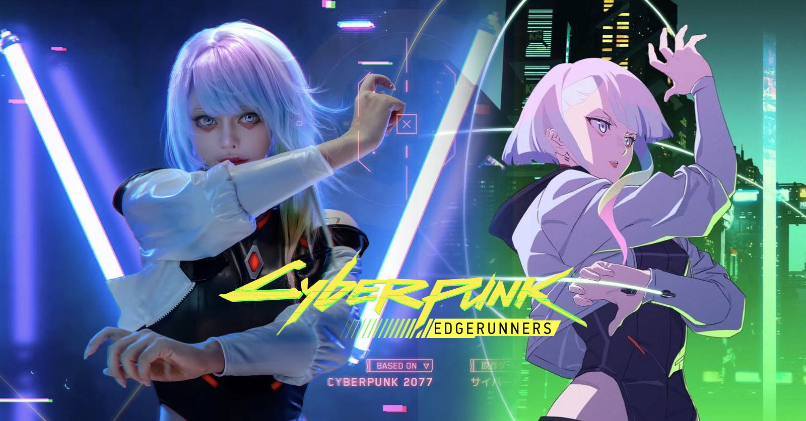 สาวแดนมังกรแปลงโฉมเป็น Lucy จาก Cyberpunk: Edgerunners