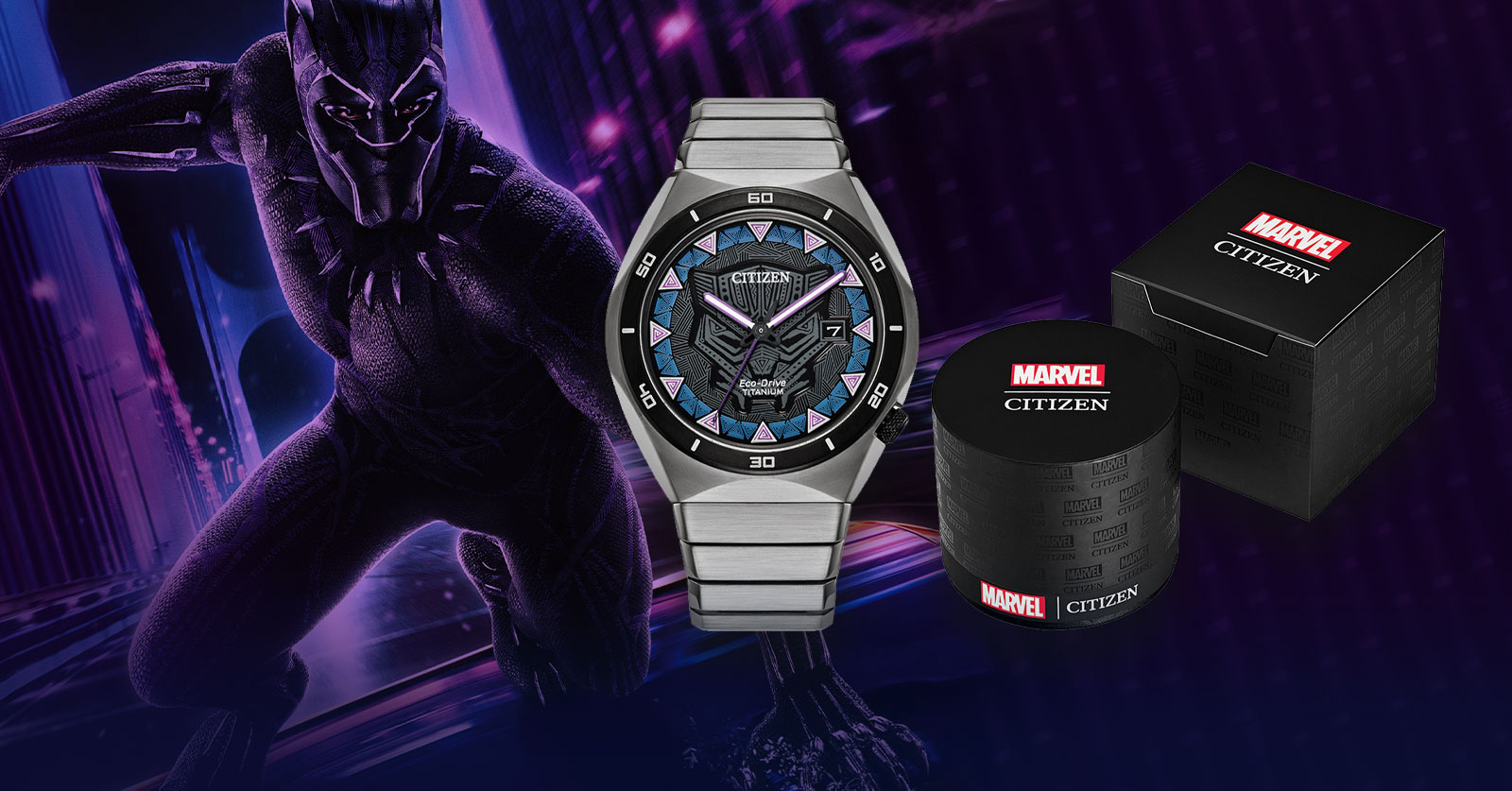 นาฬิกาคอลเลคชั่นพิเศษ CITIZEN X MARVEL BLACK PANTHER