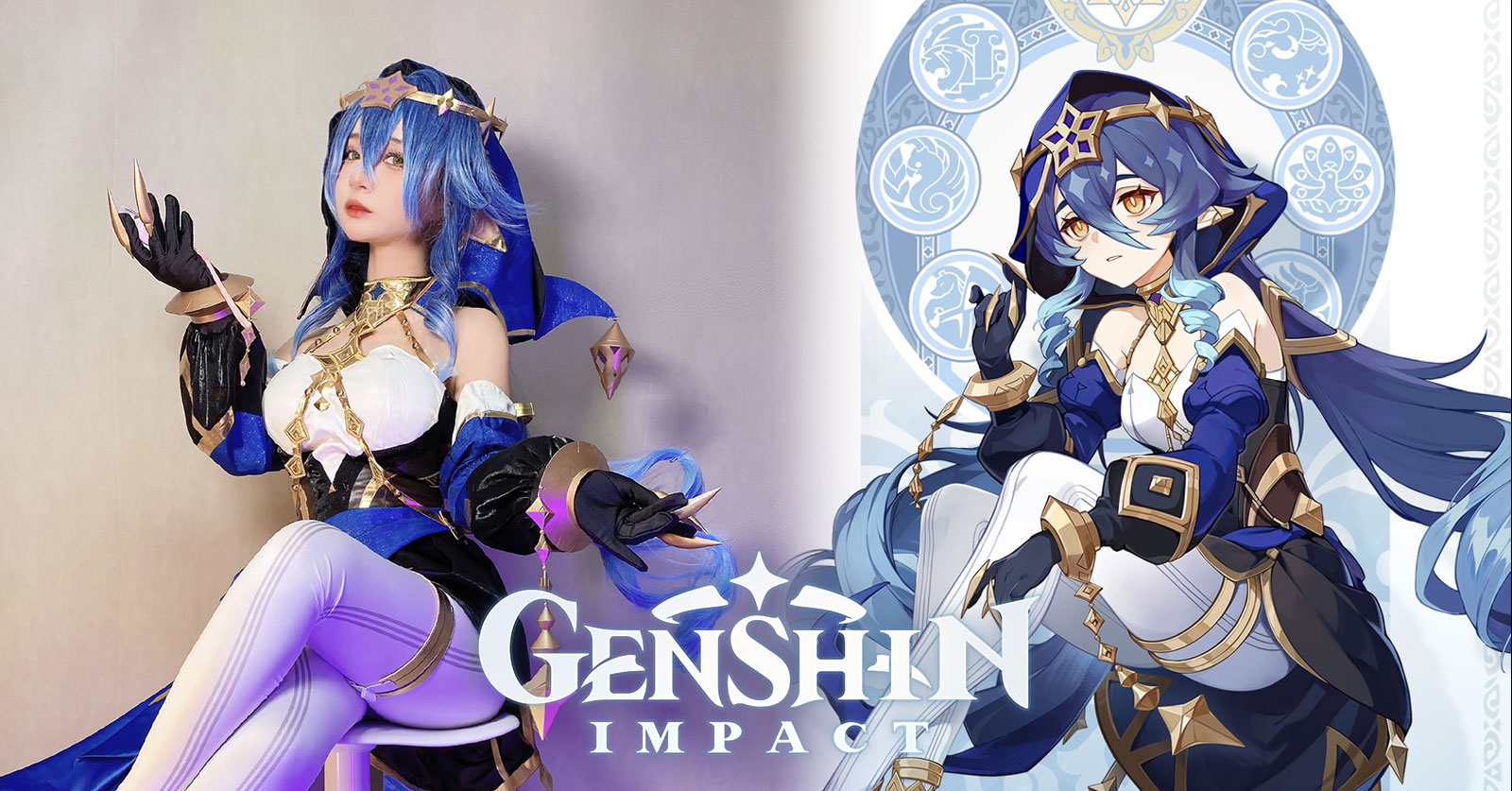 สาวจีนแปลงโฉมเป็น Layla จาก Genshin Impact 1 สาวจีนแปลงโฉมเป็น Layla จาก Genshin Impact