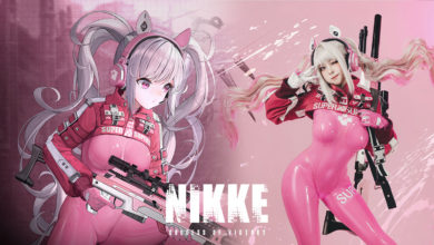 คอสเพลย์ Alice จาก GODDESS OF VICTORY: NIKKE ในชุดรัดรูปสุดหวานแหวว