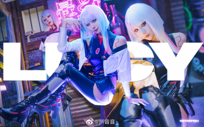 คอสเพลย์ Lucy จาก Cyberpunk: Edgerunners ในฉากแสงนีออนตระการตา 2 คอสเพลย์ Lucy จาก Cyberpunk: Edgerunners ในฉากแสงนีออนตระการตา