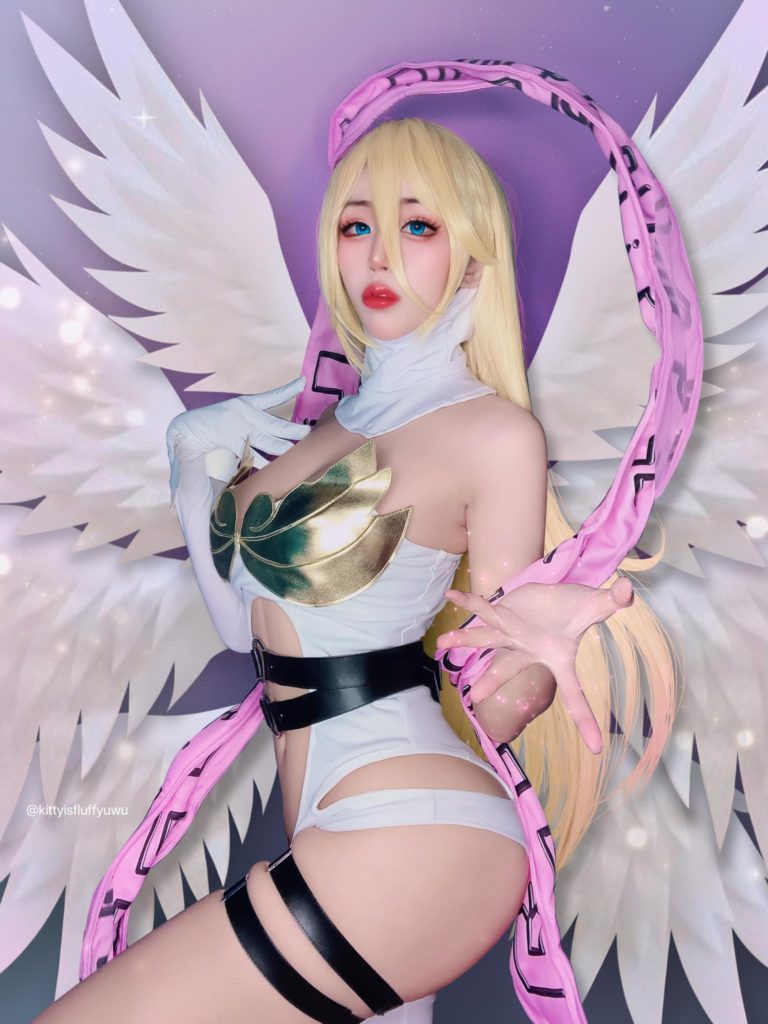 คุณคิตตี้ Evolution กลายเป็น Angewomon จาก Digimon! 2 คุณคิตตี้ Evolution กลายเป็น Angewomon จาก Digimon!