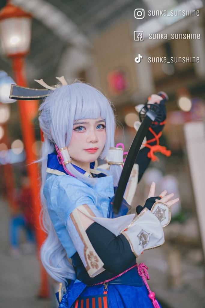 ผลงานแปลงโฉม Ayaka สุดตะมุตะมิจาก Genshin Impact