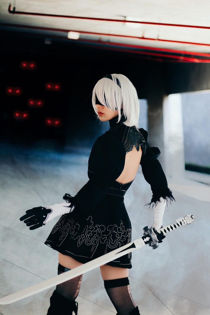 ผลงานการแต่งคอสเพลย์เป็น 2B