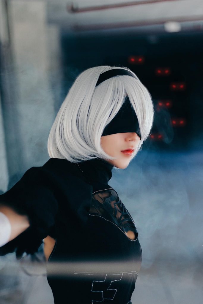 ผลงานการแต่งคอสเพลย์เป็น 2B