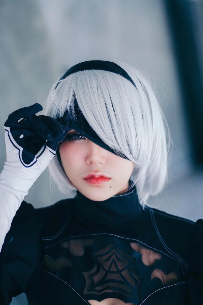 ผลงานการแต่งคอสเพลย์เป็น 2B