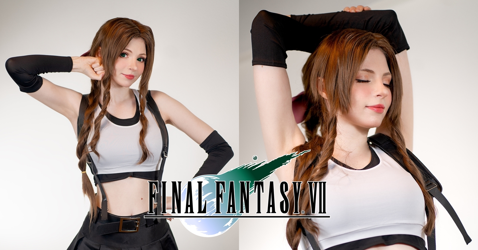 คอสเพลย์ Aerith ในชุด Tifa ที่คาวาอี้แบบลงตัว