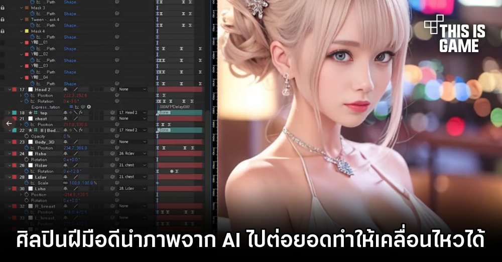 ศิลปินฝีมือดีนำภาพจาก AI ไปต่อยอดทำให้เคลื่อนไหวได้ 1 ศิลปินฝีมือดีนำภาพจาก AI ไปต่อยอดทำให้เคลื่อนไหวได้