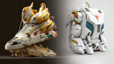 รวมภาพกระเป๋าและรองเท้าจาก Gundam