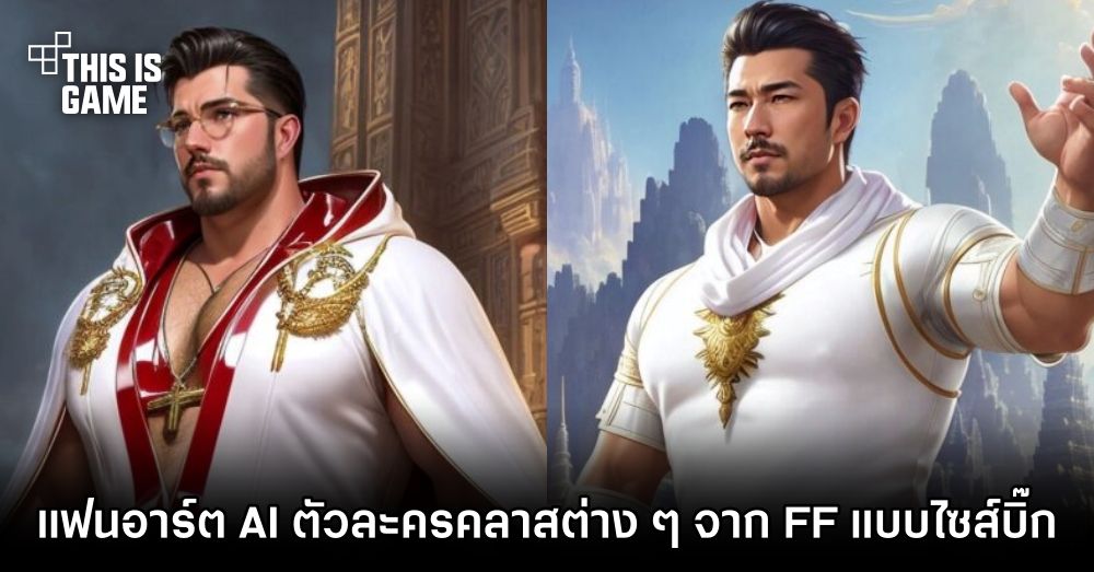 แฟนอาร์ต AI ตัวละครคลาสต่าง ๆ จาก FF เวอร์ชั่น Heavy Weight 1 แฟนอาร์ต AI ตัวละครคลาสต่าง ๆ จาก FF เวอร์ชั่น Heavy Weight