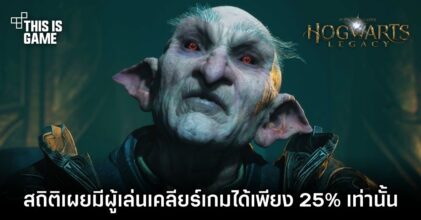 สถิติเผยมีผู้เล่นเคลียร์ Hogwarts Legacy ได้เพียง 25% เท่านั้น