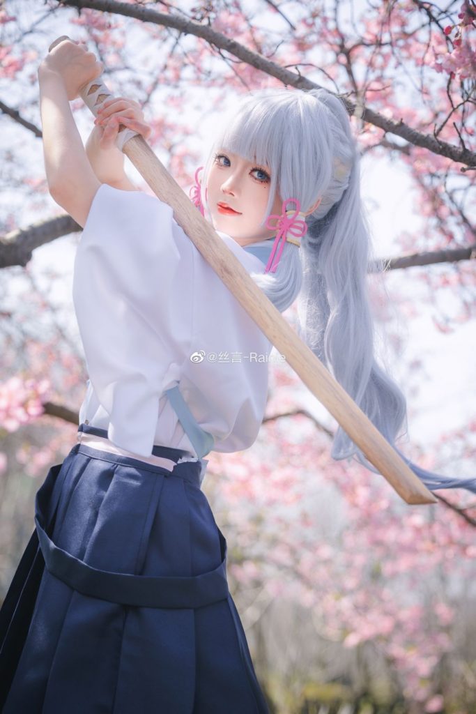 คอสเพลย์ Ayaka จาก Genshin Impact ฝีมือชาวจีน 4 คอสเพลย์ Ayaka จาก Genshin Impact ฝีมือชาวจีน