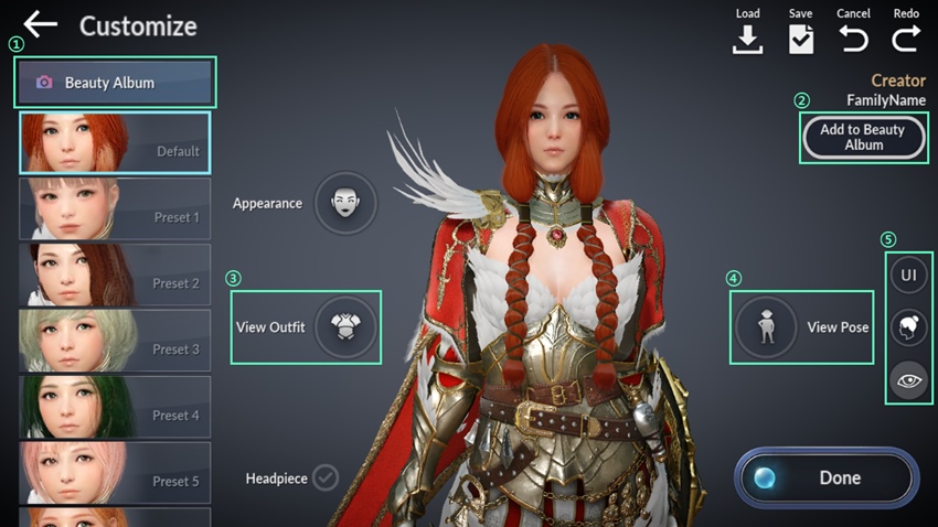 Black Desert Mobile – แนะนำระบบปรับแต่งตัวละคร