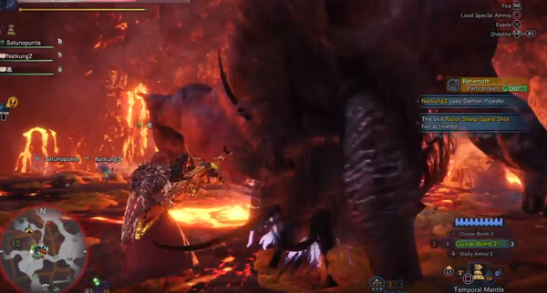 MONSTER HUNTER: WORLD เทคนิควิธีการปราบ Behemoth Extreme! 12 MONSTER HUNTER: WORLD เทคนิควิธีการปราบ Behemoth Extreme!