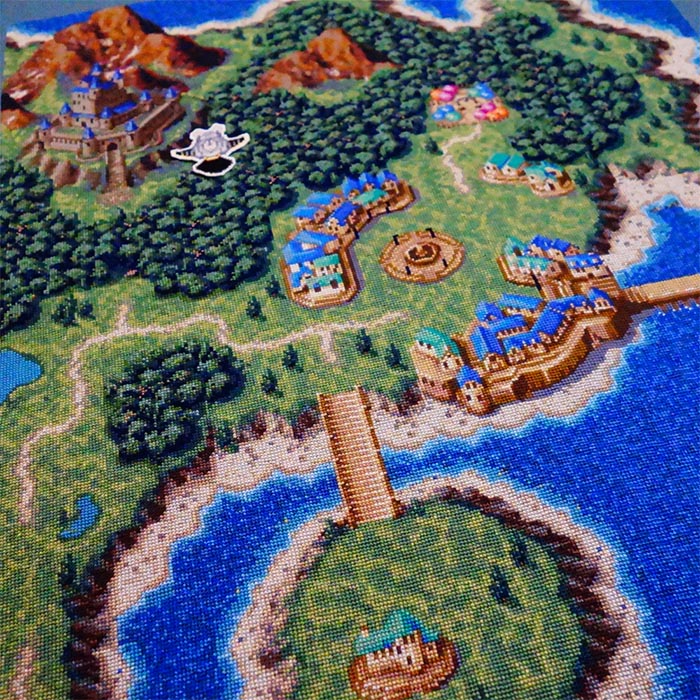 แฟนเกมชาวญี่ปุ่นถักโครเชต์เป็นแผนที่ Chrono Trigger 2 แฟนเกมชาวญี่ปุ่นถักโครเชต์เป็นแผนที่ Chrono Trigger