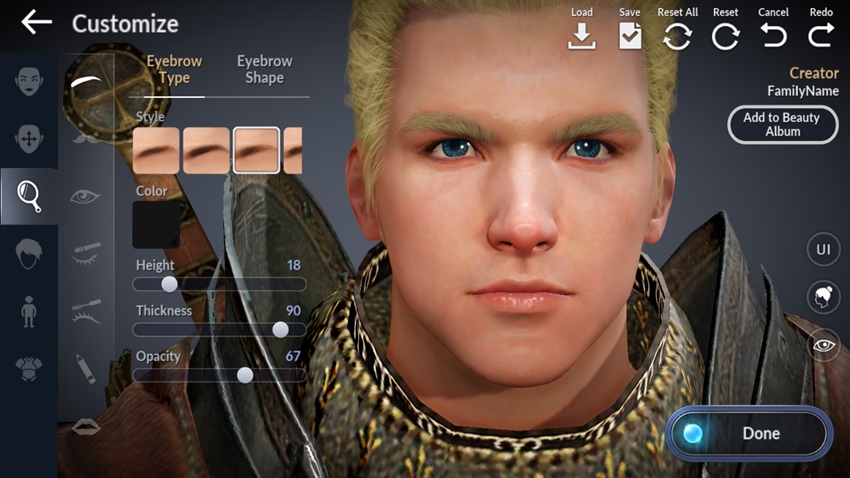 Black Desert Mobile – แนะนำระบบปรับแต่งตัวละคร