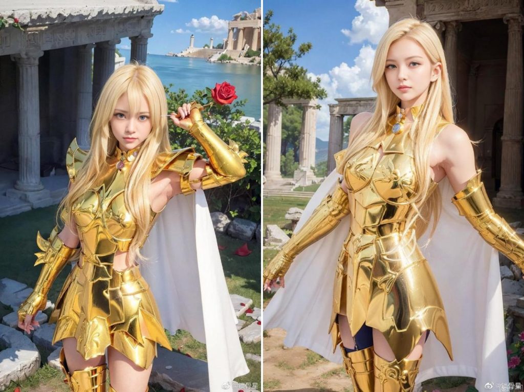 AI โชว์ผลงาน Pisces จาก Saint Seiya เวอร์ชั่นสาวสุดน่ารัก