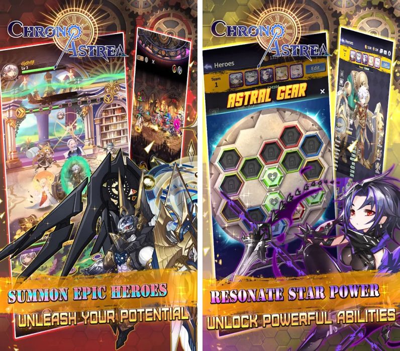 Chrono Astrea เกมมือถือ Idle RPG ภาพอนิเมะสวยงาม