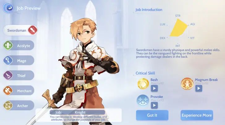 แนะนำระบบคลาสใน Ragnarok Origin 6 แนะนำระบบคลาสใน Ragnarok Origin