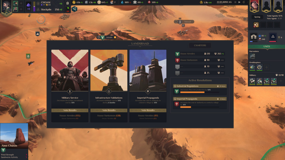 DUNE: Spice Wars เตรียมวางขายบน Steam ในปีหน้า 4 DUNE: Spice Wars เตรียมวางขายบน Steam ในปีหน้า